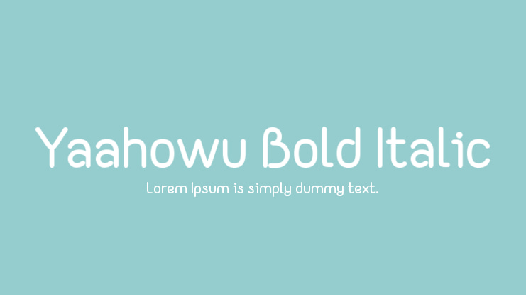 Yaahowu Font Family