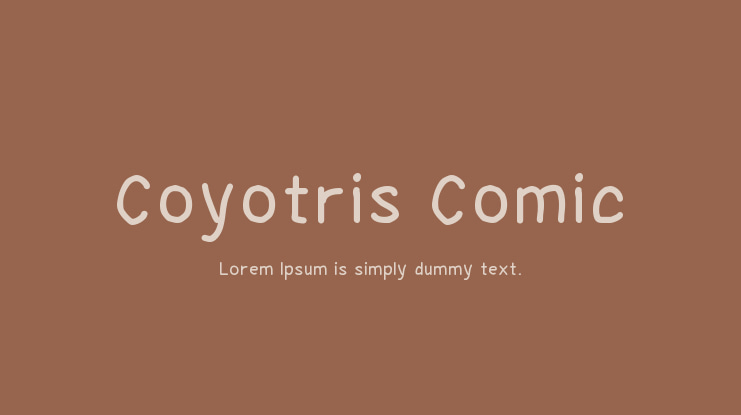Coyotris Comic Font