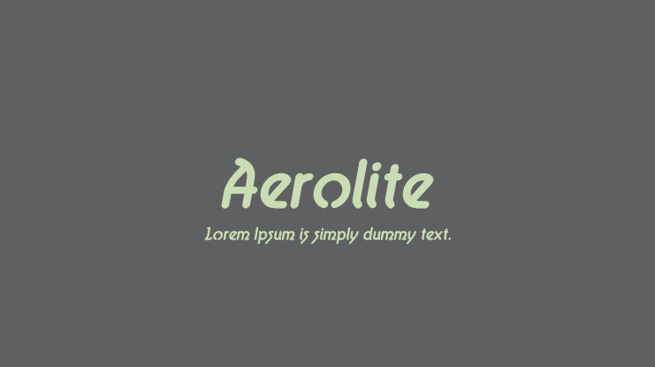 Aerolite Font Family