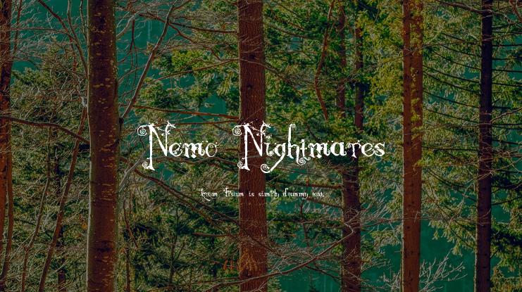 Nemo Nightmares Font