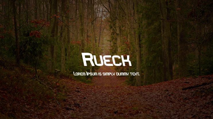 Rueck Font Family