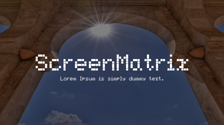 ScreenMatrix Font