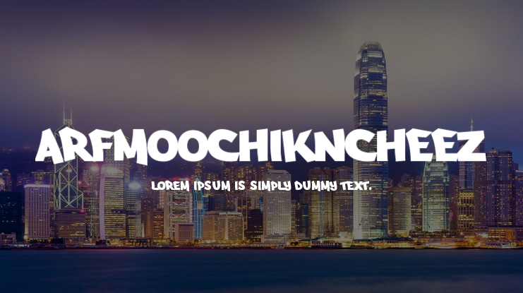 Arfmoochikncheez Font
