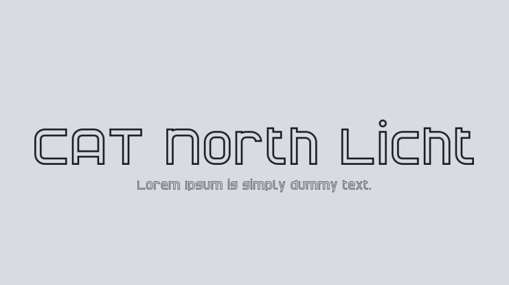CAT North Licht Font