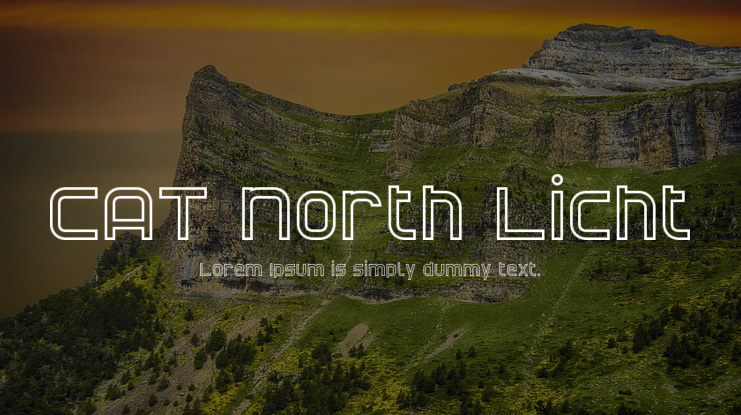CAT North Licht Font