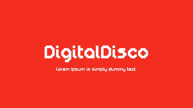 DigitalDisco Font Family