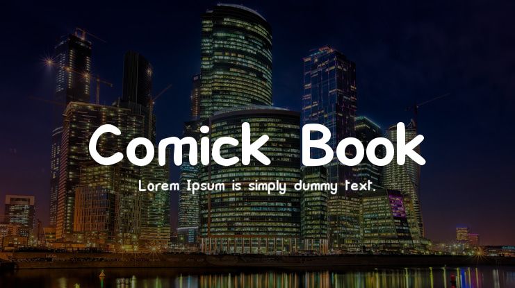 Comick Book Font Family