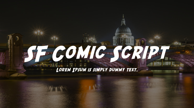 SF Comic Script Font Family