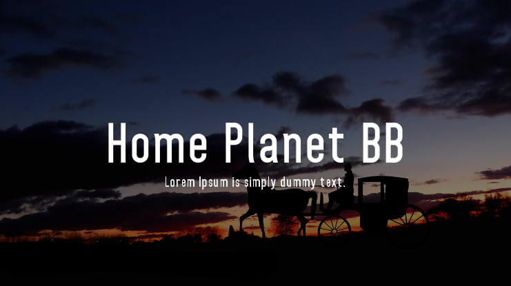 Home Planet BB Font Family
