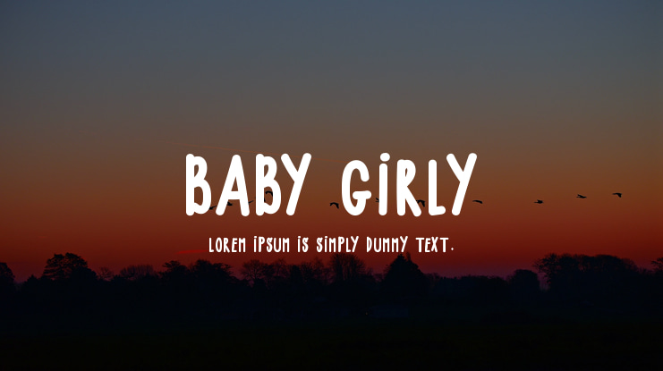 BABY GIRLY Font