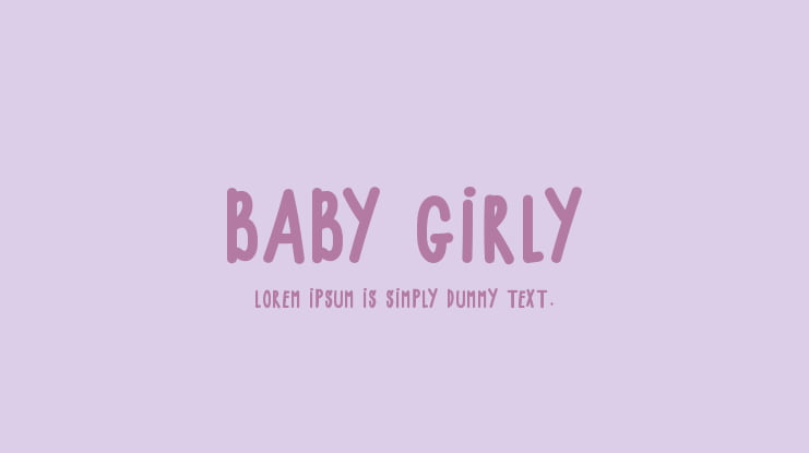 BABY GIRLY Font