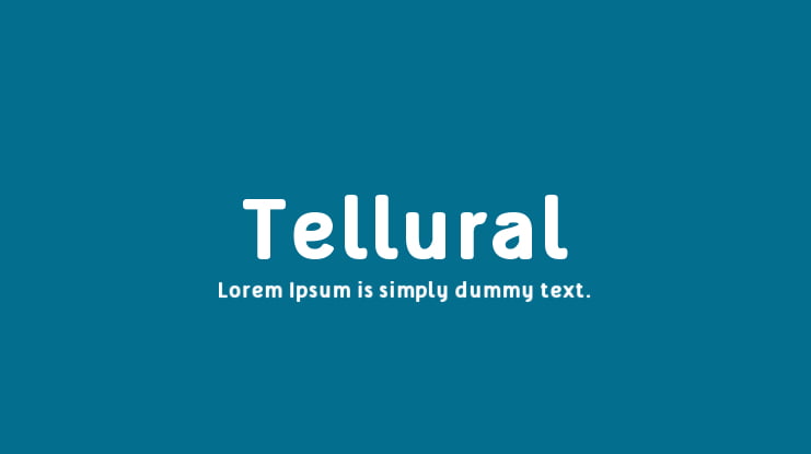Tellural Font Family