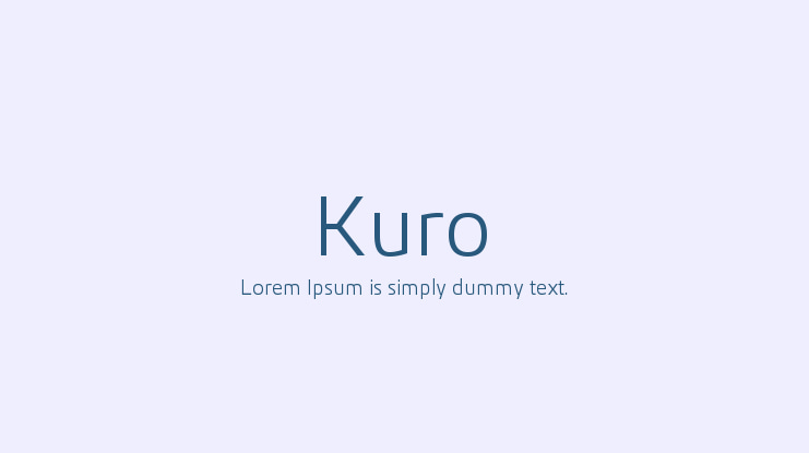 Kuro Font