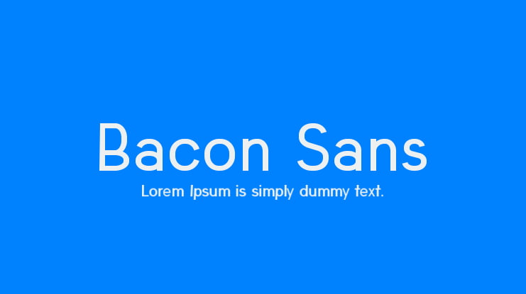 Bacon Sans Font