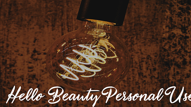 Hello Beauty Personal Use Font