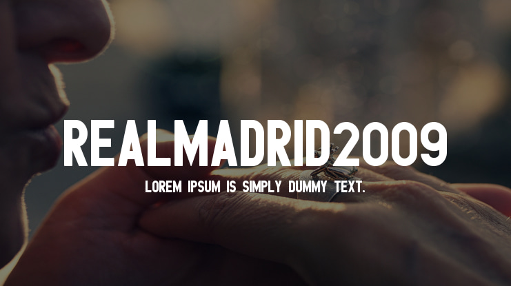 RealMadrid2009 Font