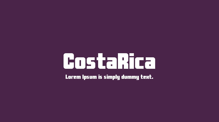 CostaRica Font