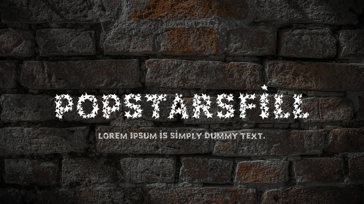 PopstarsFill Font