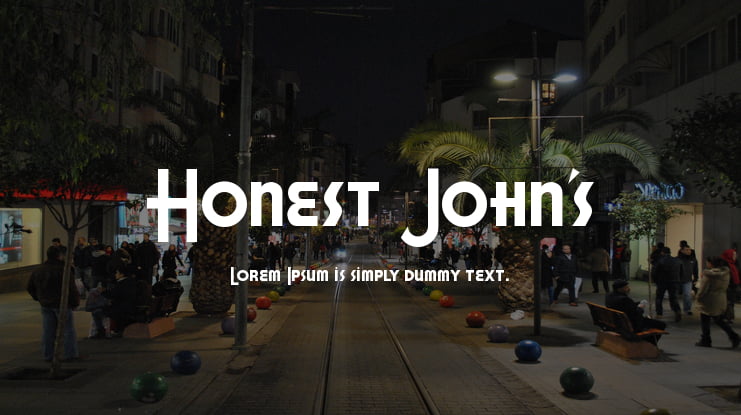 Honest John's Font
