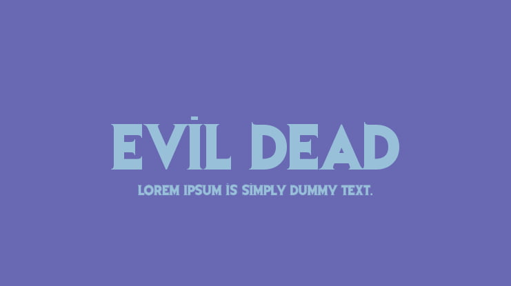Evil Dead Font