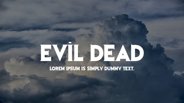 Evil Dead Font