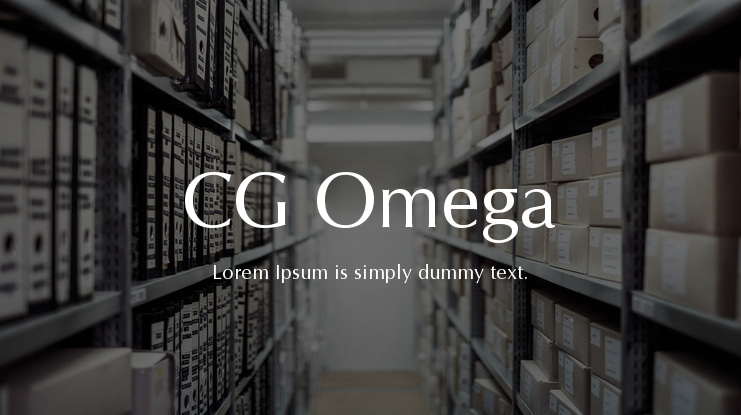 CG Omega Font