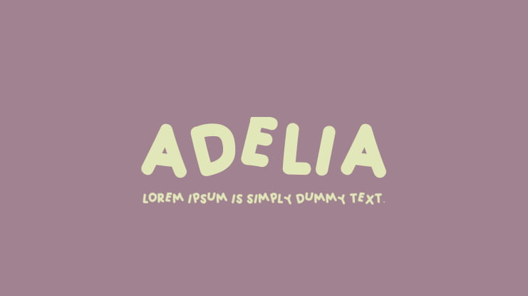 download adelia font