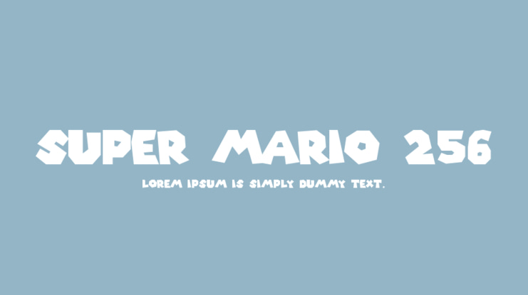 Super Mario 256 Font
