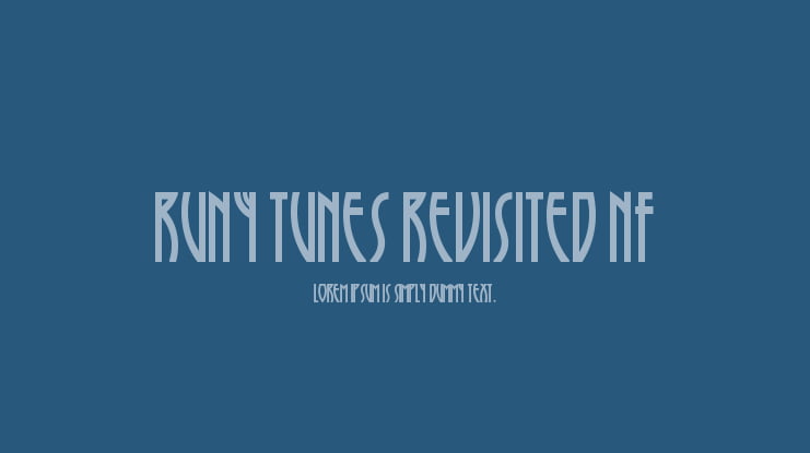 Runy Tunes Revisited NF Font
