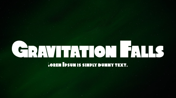Gravitation Falls Font Family