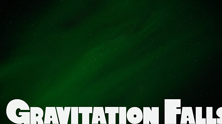 Gravitation Falls Font Family