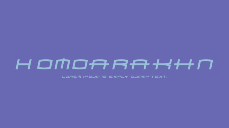 Homoarakhn Font