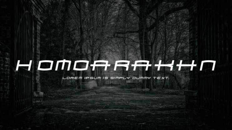 Homoarakhn Font