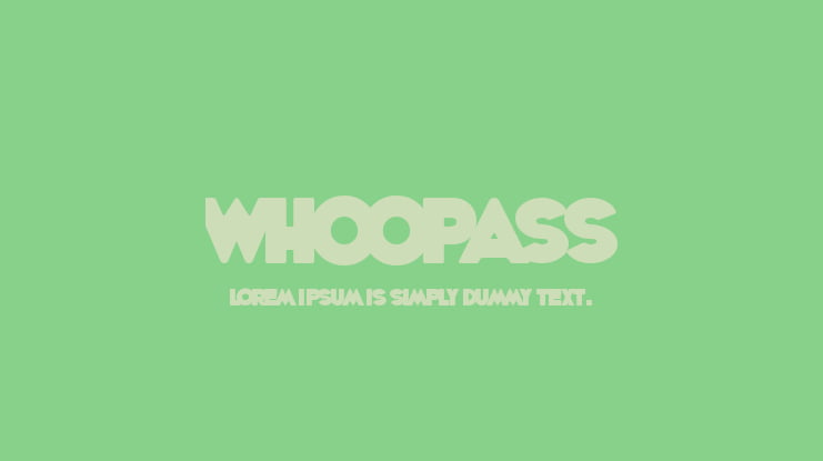 WhoopAss Font