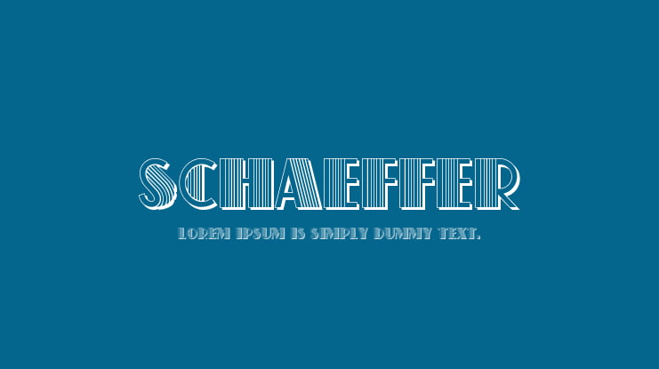 Schaeffer Font