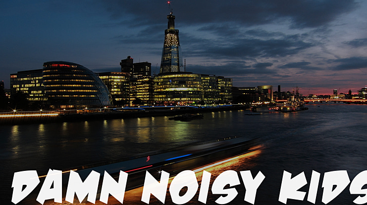 Damn Noisy Kids Font