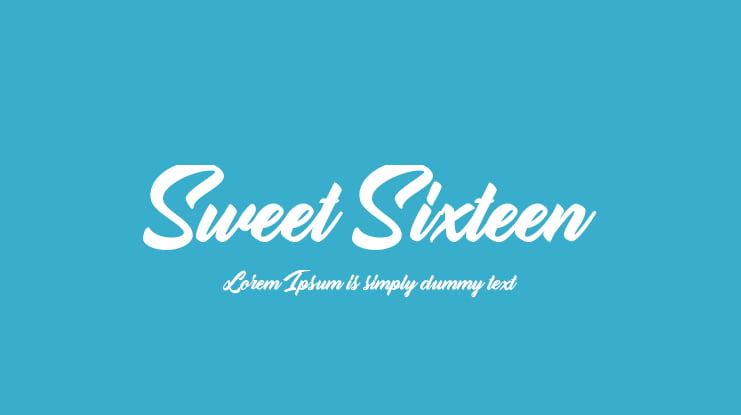 Sweet Sixteen Font