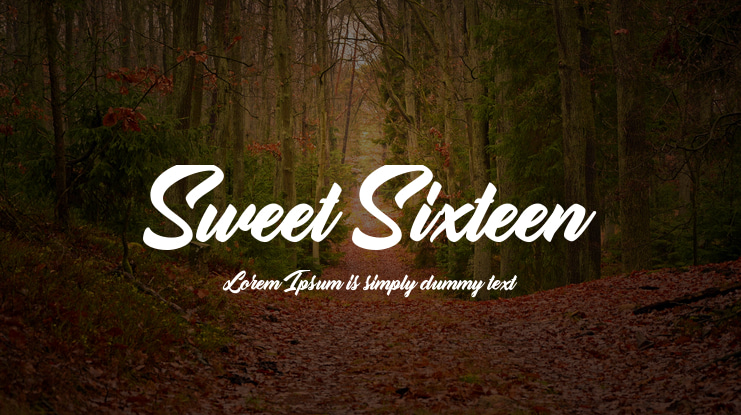 Sweet Sixteen Font