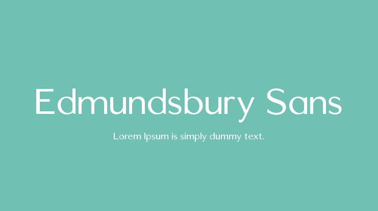 Edmundsbury Sans Font