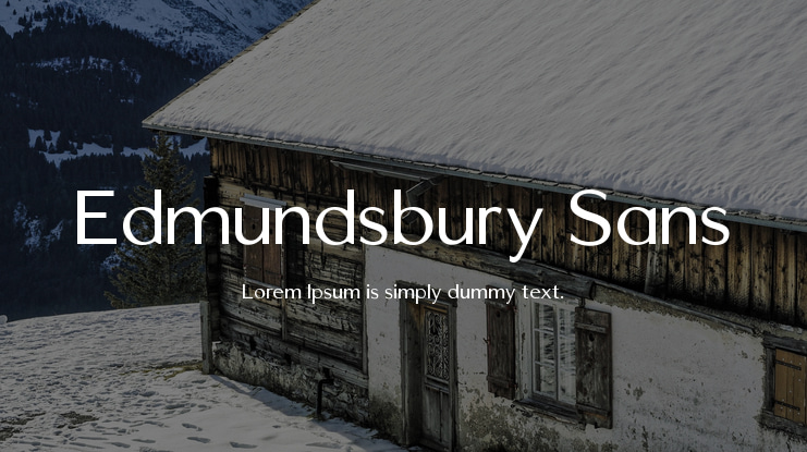 Edmundsbury Sans Font