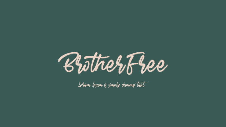 BrotherFree Font