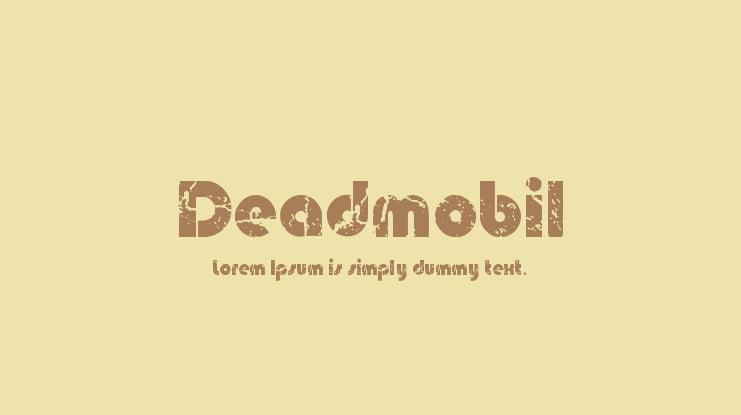 Deadmobil Font