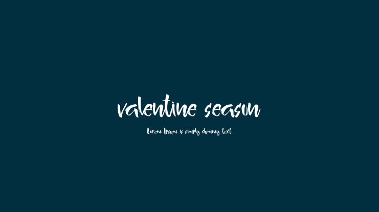 valentine season Font