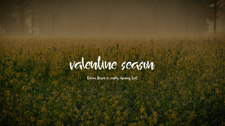 valentine season Font