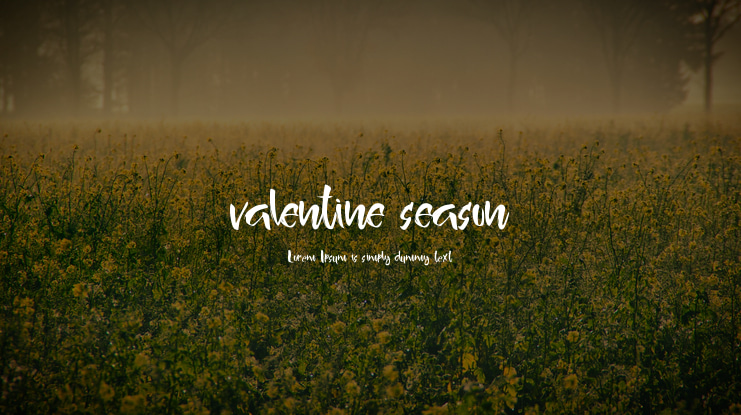 valentine season Font