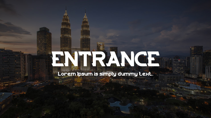 ENTRANCE Font Family
