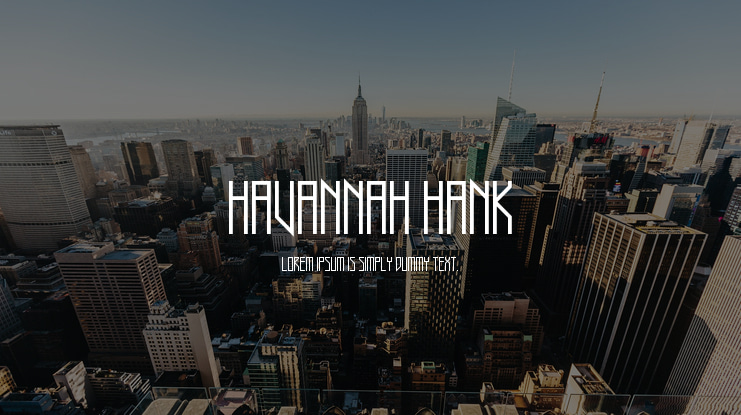 Havannah Hank Font