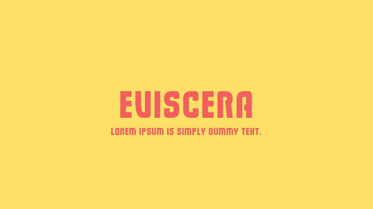 Eviscera Font