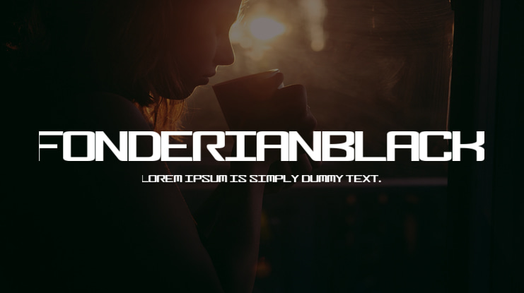 FonderianBlack Font Family