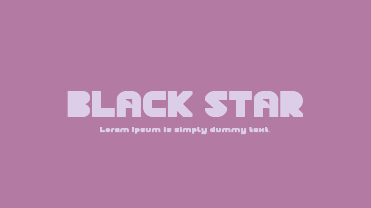 BLACK STAR Font